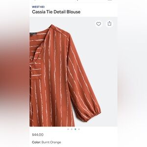 Cassia Tie Detail Blouse